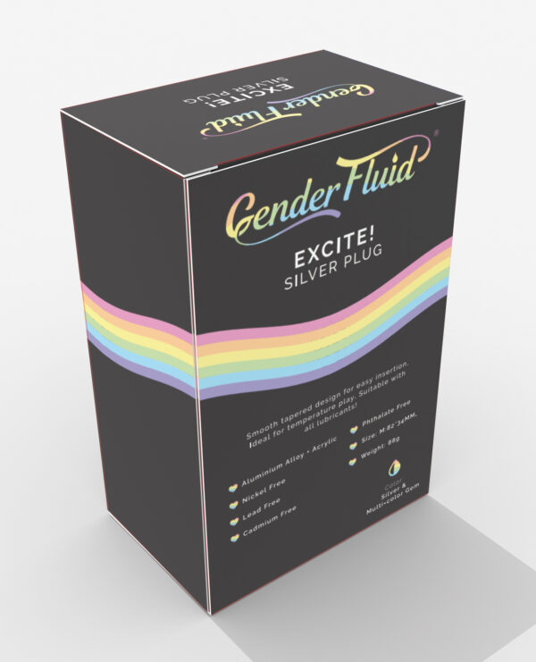 Gender Fluid Excite! Plug - Silver - Image 2
