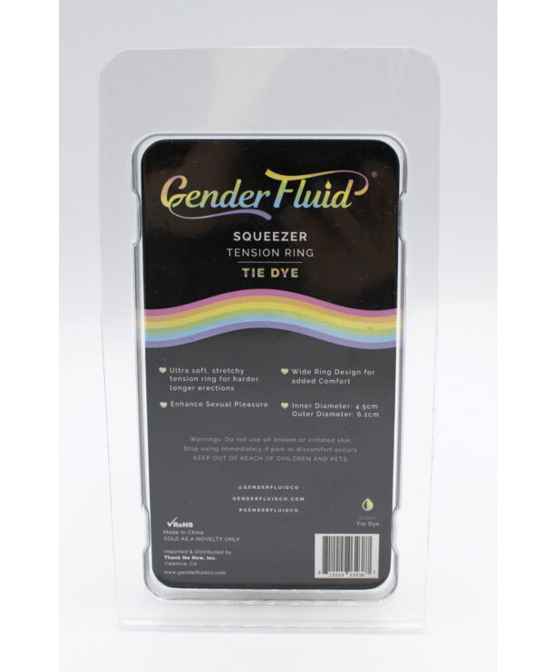 Gender Fluid Squeezer Tension Ring - Tie Dye - Image 2