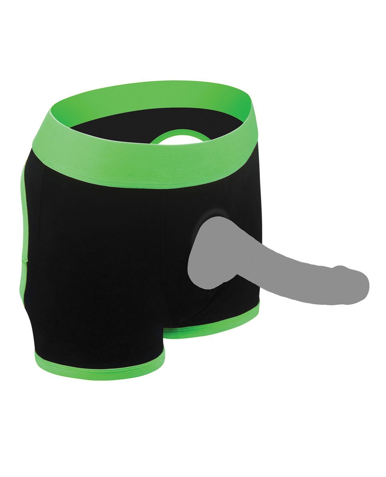 Get Lucky Strap On Boxers - XL-XXL Black/Green - Image 4