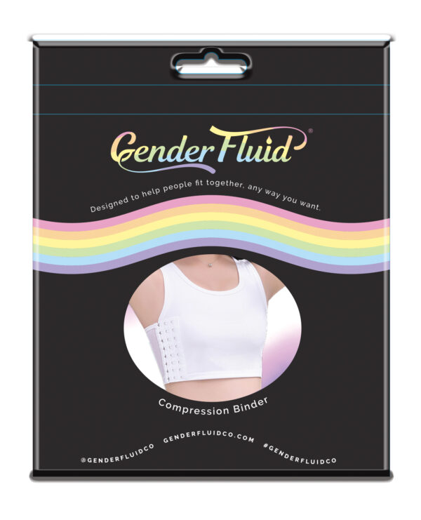 Gender Fluid Chest Compression Binder - XL White