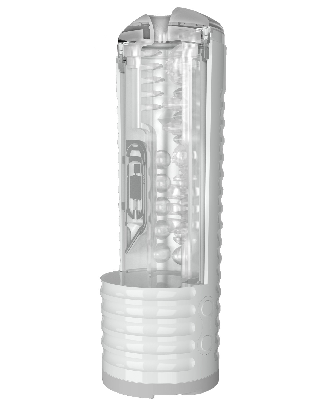 Lovense Max 2 Rechargeable Male Masturbator w/White Case - Clear Sleeve - Image 4