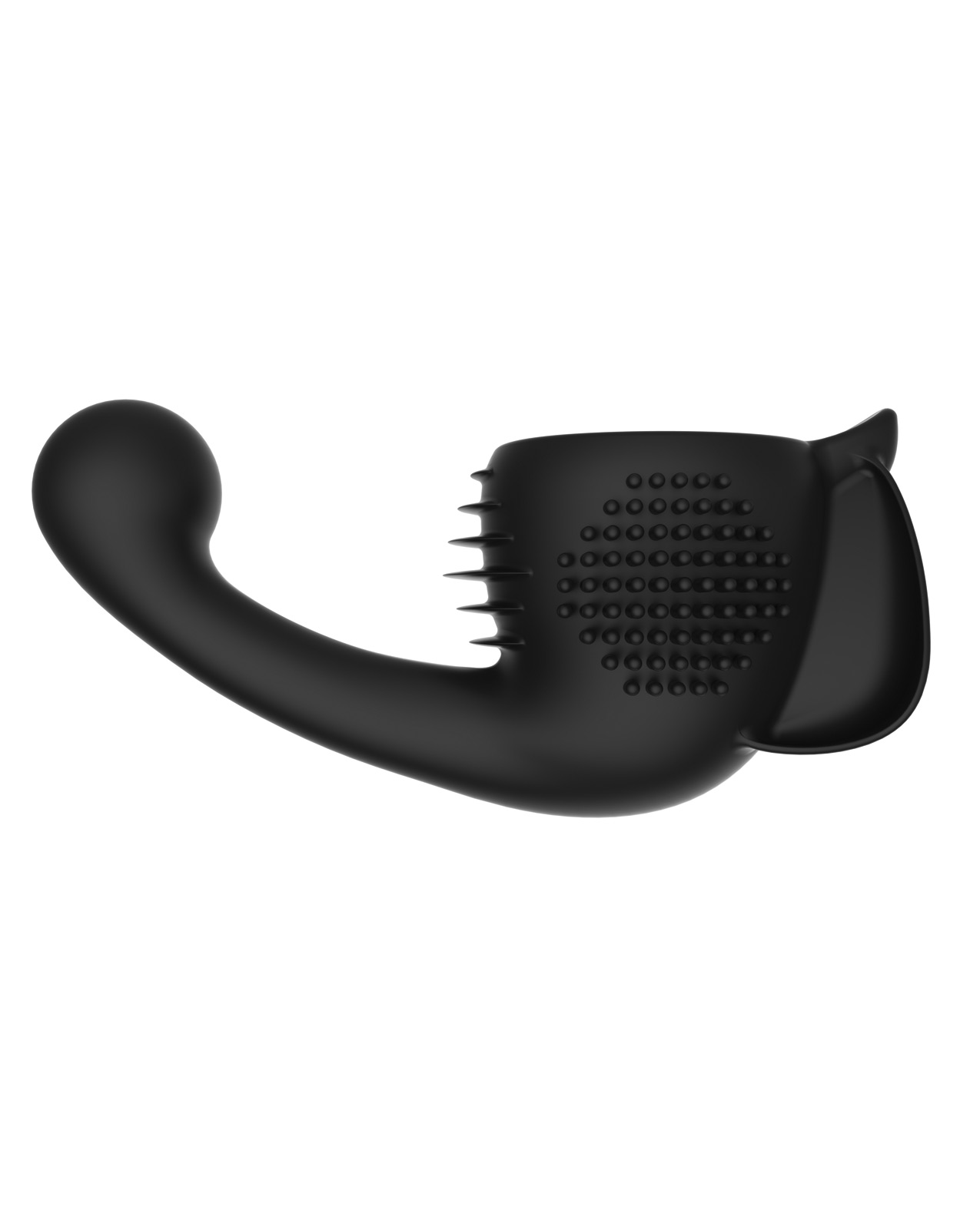 Lovense Domi Flexible Rechargeable Mini Wand Female Attachment - Black - Image 2