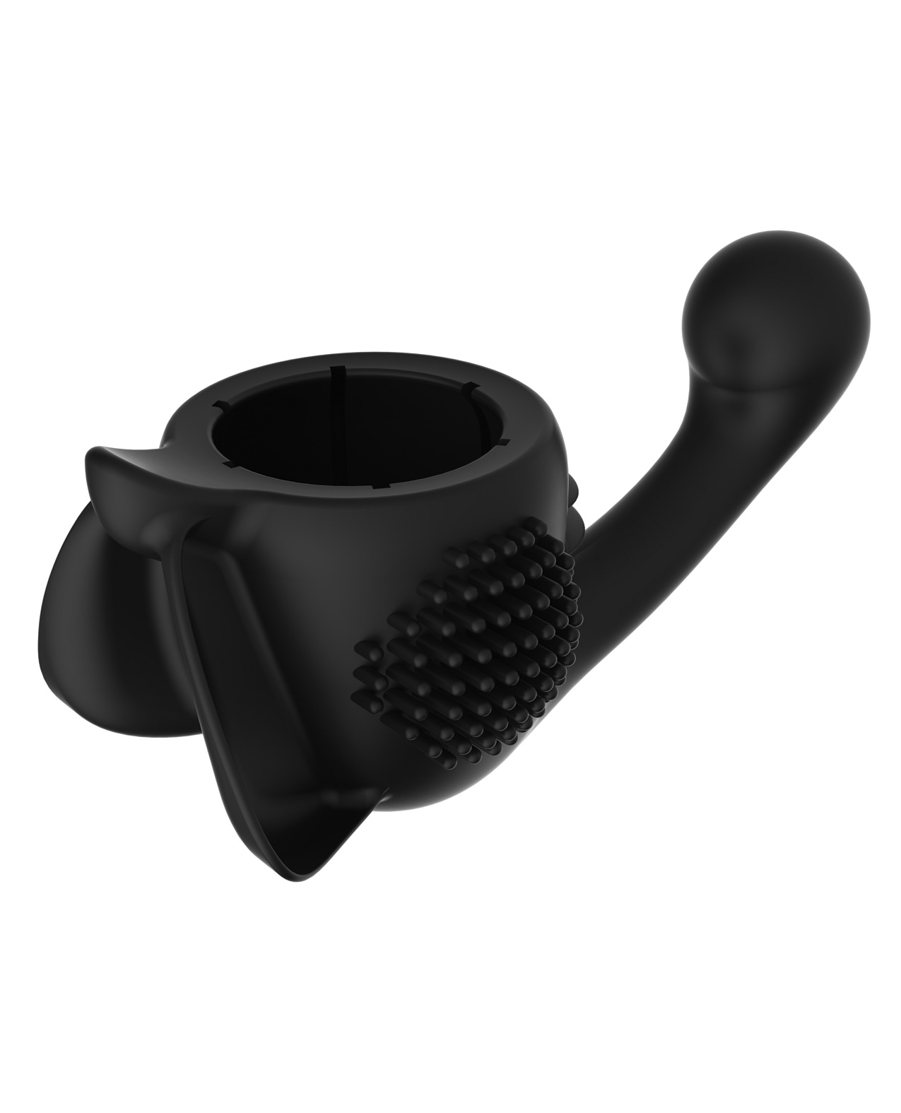 Lovense Domi Flexible Rechargeable Mini Wand Female Attachment - Black - Image 4