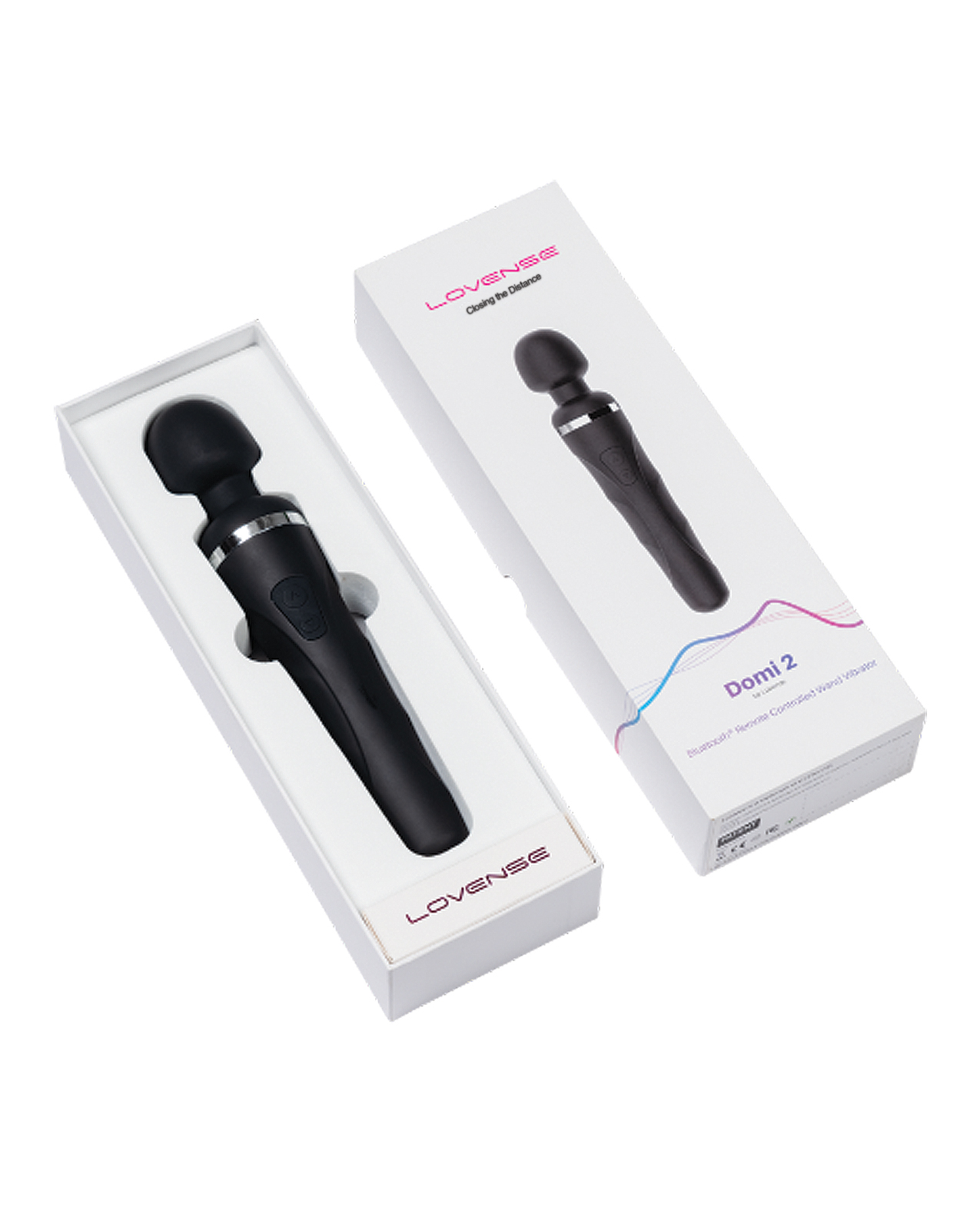 Lovense Domi 2 Flexible Rechargeable Mini Wand - Black - Image 3