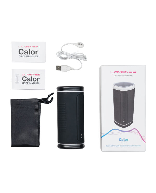 Lovense Calor Compact Heating Masturbator - Black - Image 5