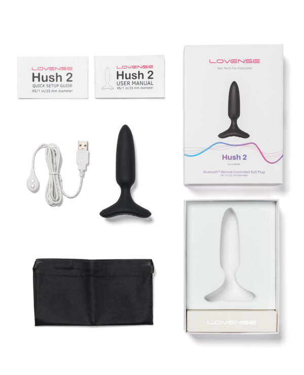 Lovense Hush 2 1" Butt Plug - Black - Image 5