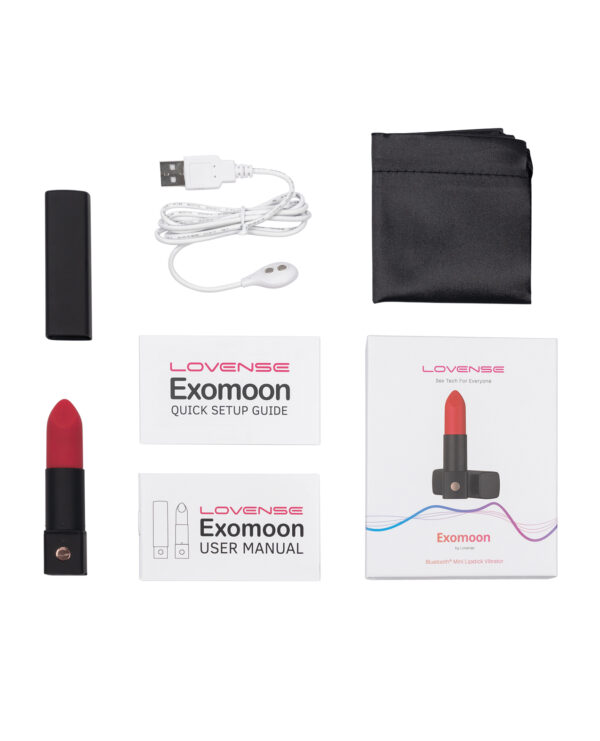 Lovense Exomoon Lipstick Vibe - Red - Image 5