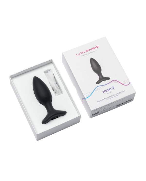 Lovense Hush 2 1.5" Butt Plug - Black - Image 2