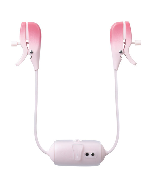 Lovense Gemini Vibrating Nipple Clamps - Pink - Image 3