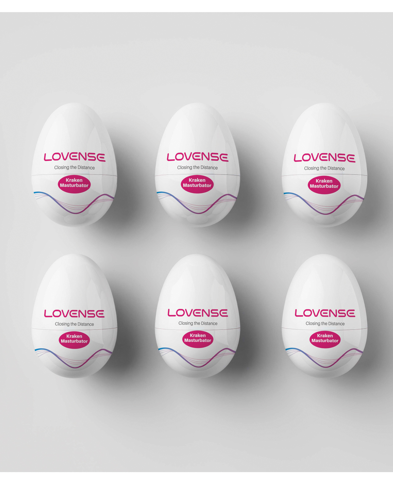 Lovense Kraken Egg 6-Pack - White - Image 2