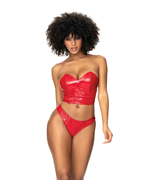 Wet Look Two In One Babydoll Red LG - Image 3
