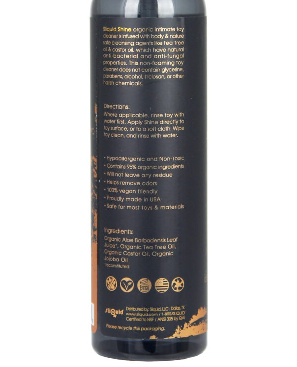 Sliquid Shine Organic Toy Cleaner - 8.5 oz - Image 2