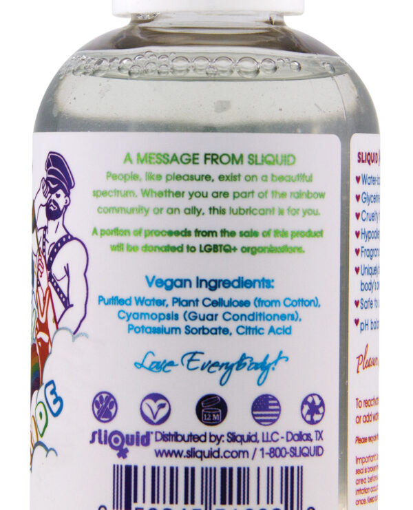 Sliquid Naturals Sparkle Pride Water Based Lube - 2 oz - Image 2
