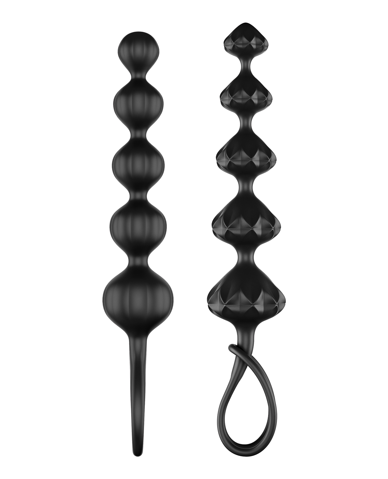 Satisfyer Love Beads Soft Silicone Beads - Set of 2 Black - Image 3