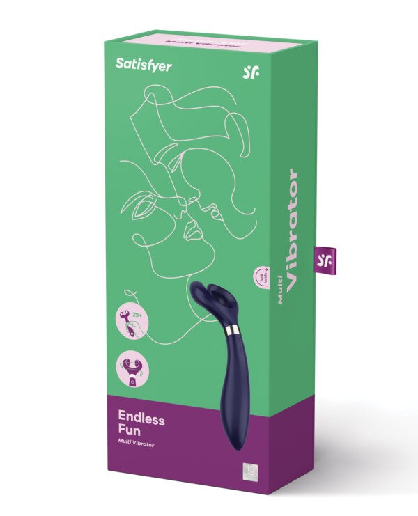 Satisfyer Endless Fun Multi Vibrator - Blue - Image 4