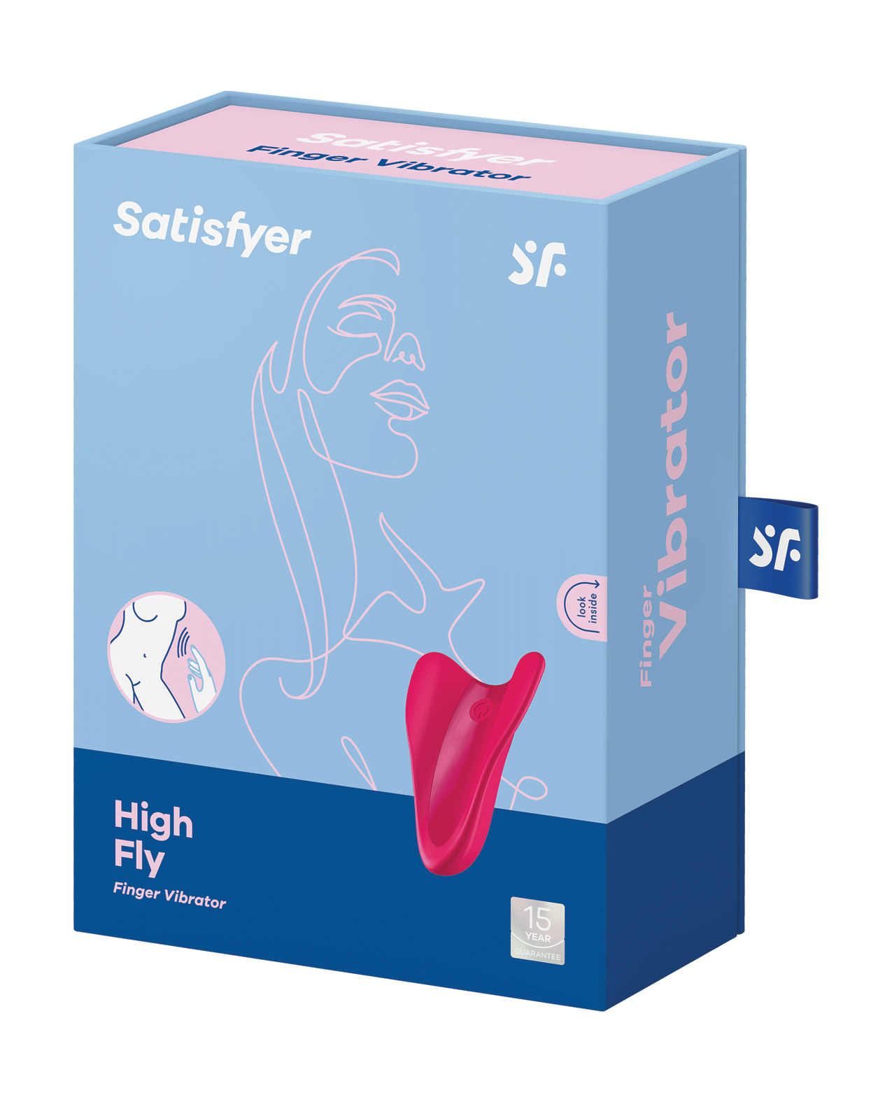 Satisfyer High Fly Finger Vibrator - Red - Image 5