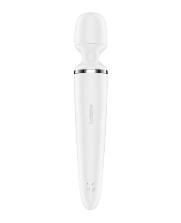 Satisfyer Wand-er Woman - White/Chrome - Image 3