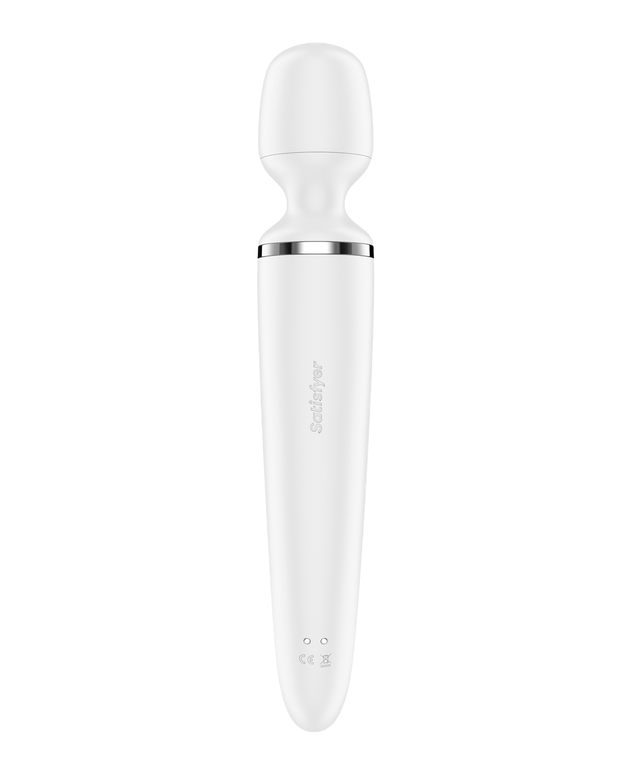 Satisfyer Wand-er Woman - White/Chrome - Image 3