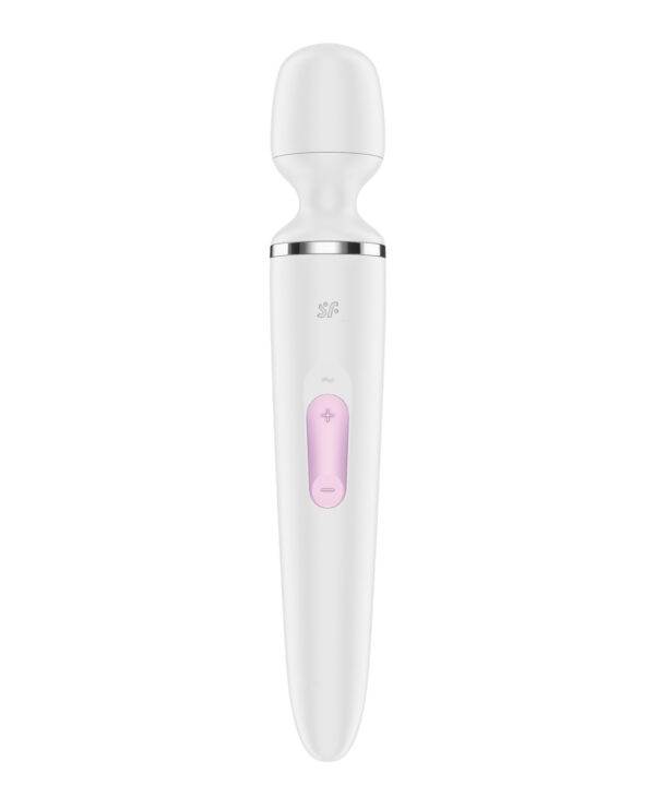 Satisfyer Wand-er Woman - White/Chrome - Image 4