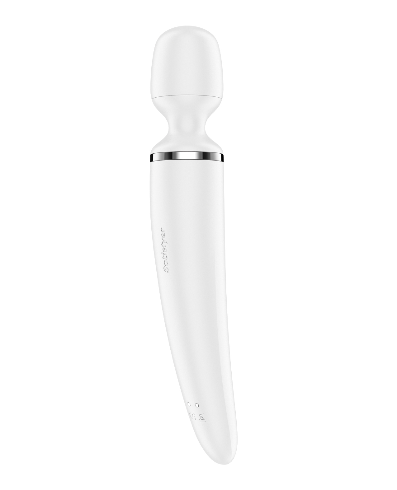 Satisfyer Wand-er Woman - White/Chrome - Image 5
