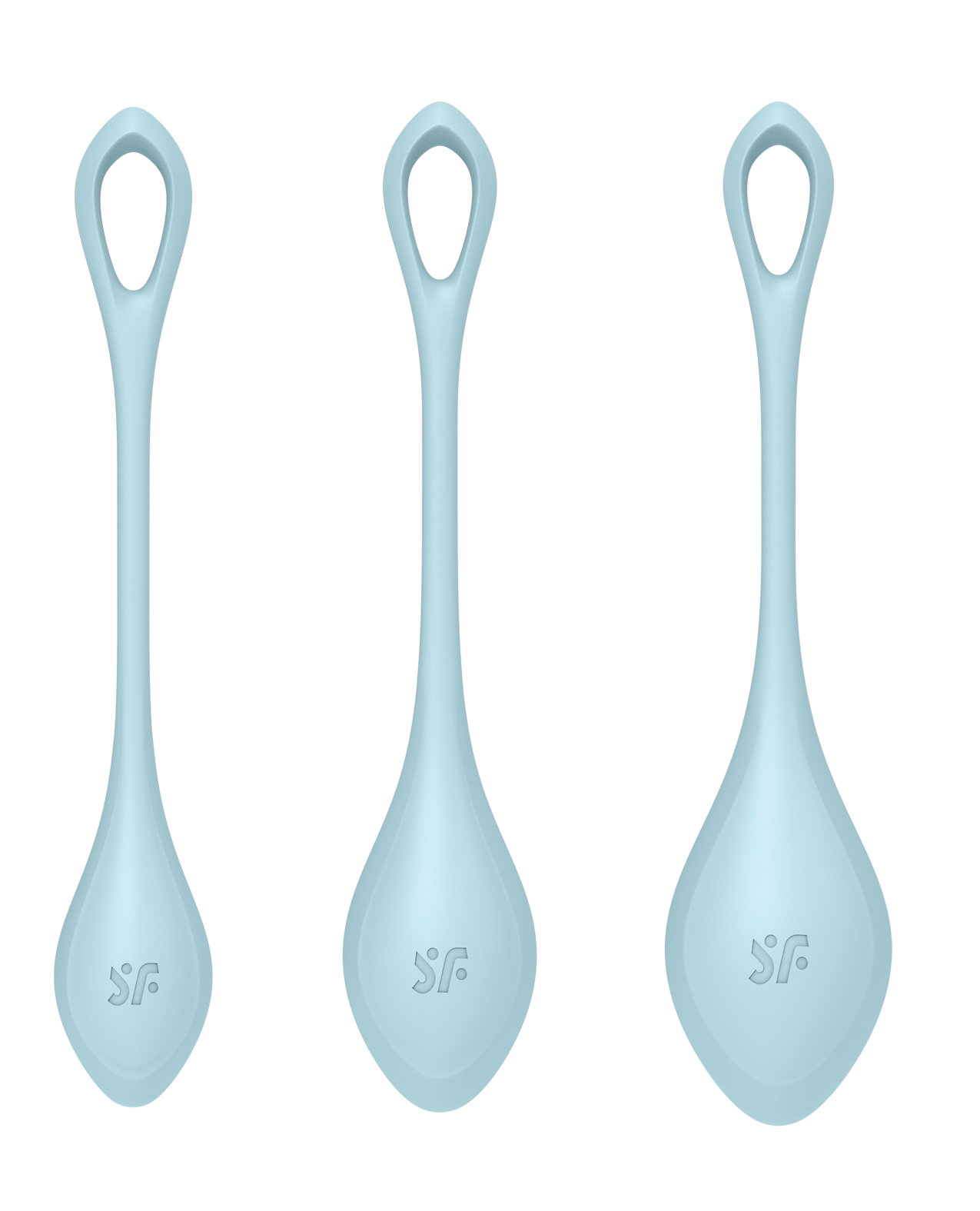 Satisfyer Yoni Power 2 Balls Training Set - Light Blue - Image 4