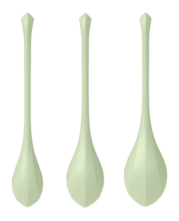 Satisfyer Yoni Power 2 Balls Training Set - Light Green - Image 2