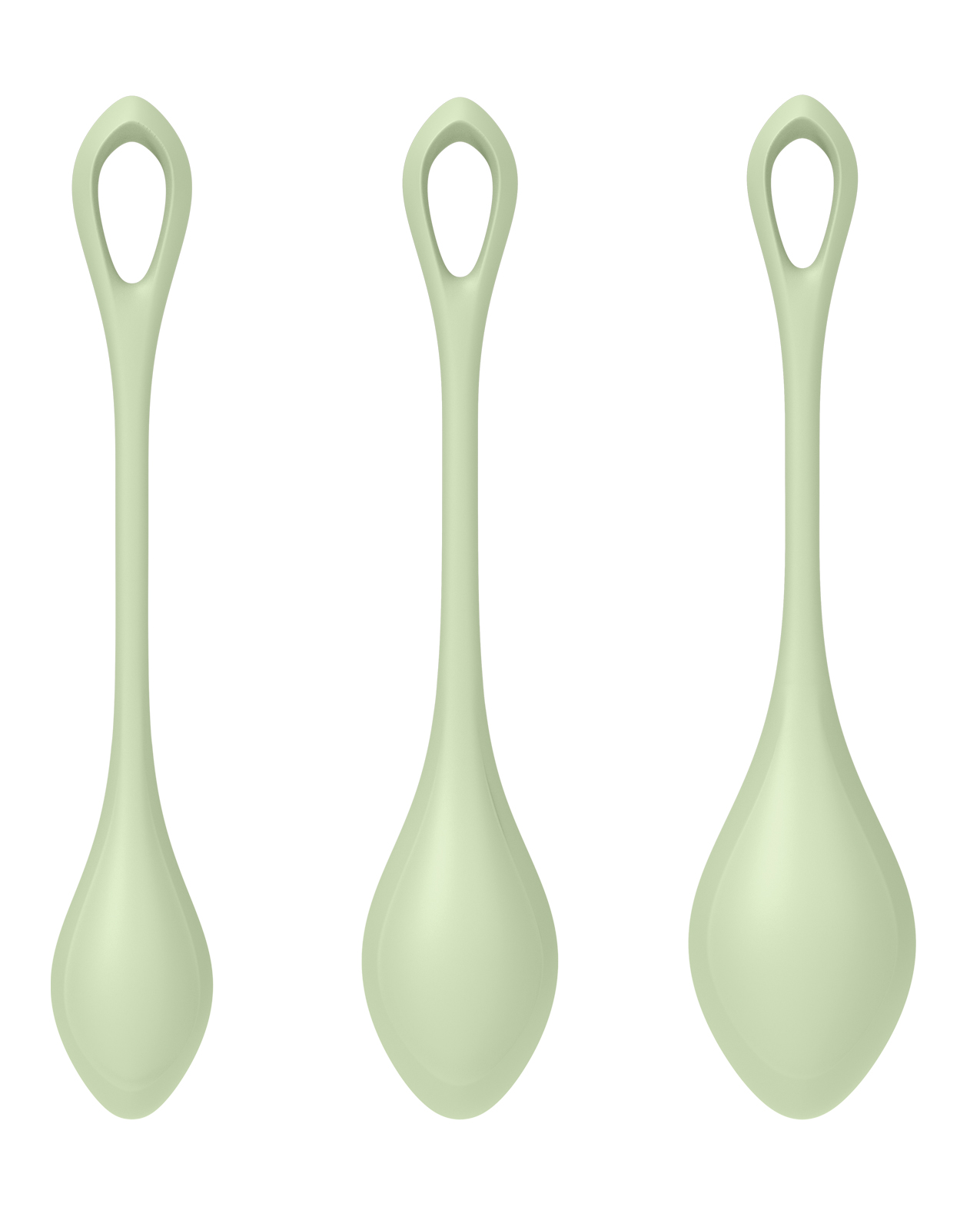 Satisfyer Yoni Power 2 Balls Training Set - Light Green - Image 3