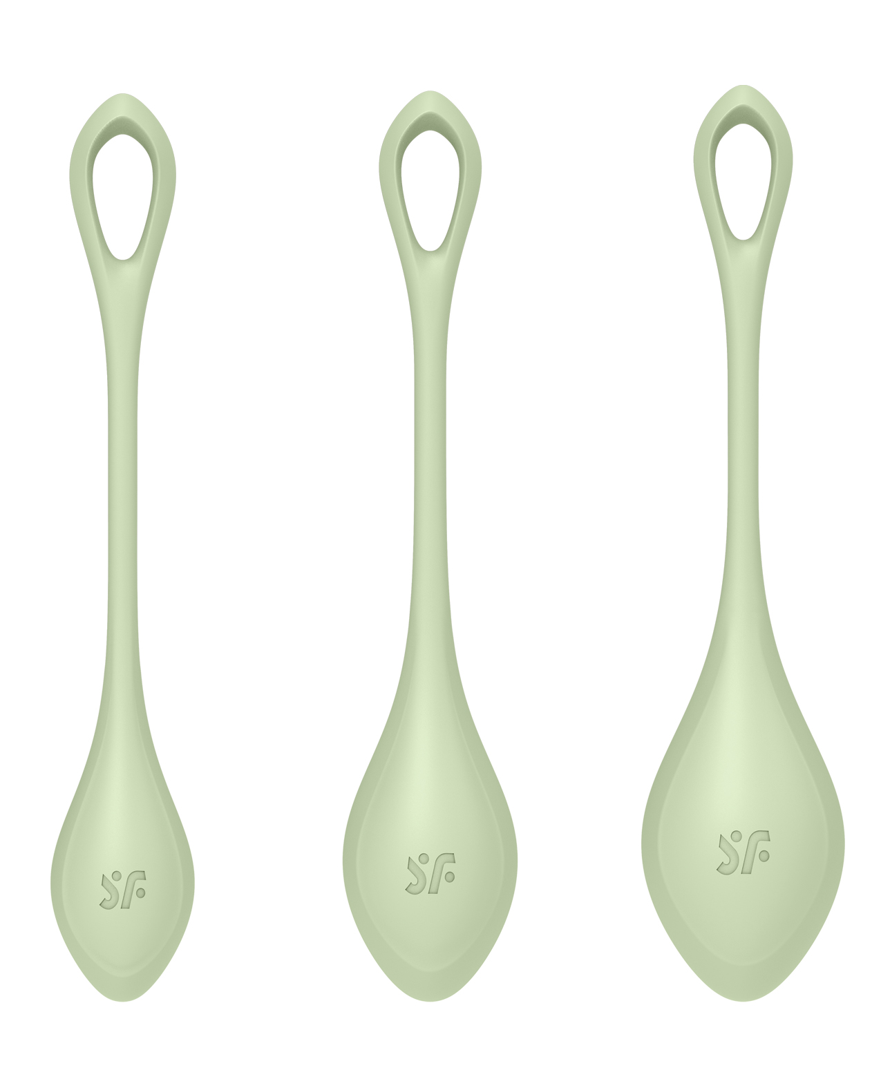 Satisfyer Yoni Power 2 Balls Training Set - Light Green - Image 4