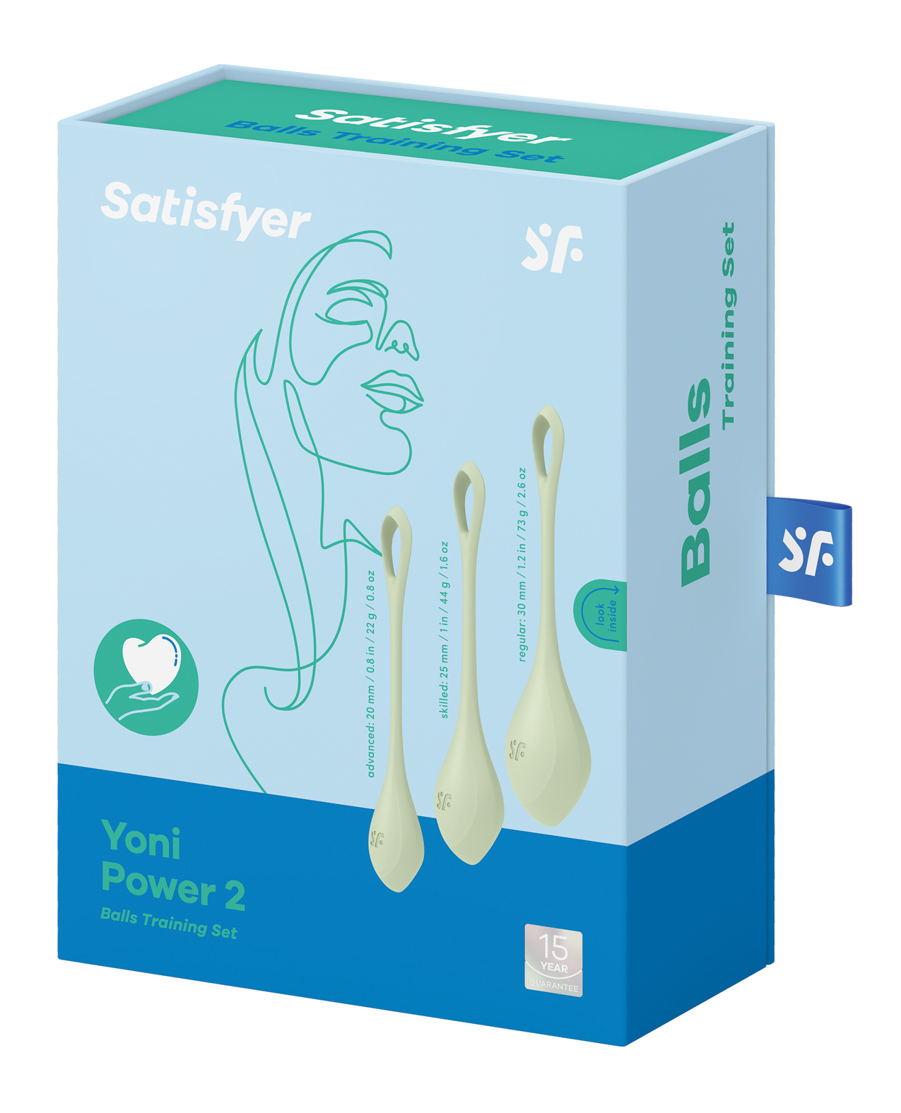 Satisfyer Yoni Power 2 Balls Training Set - Light Green - Image 5