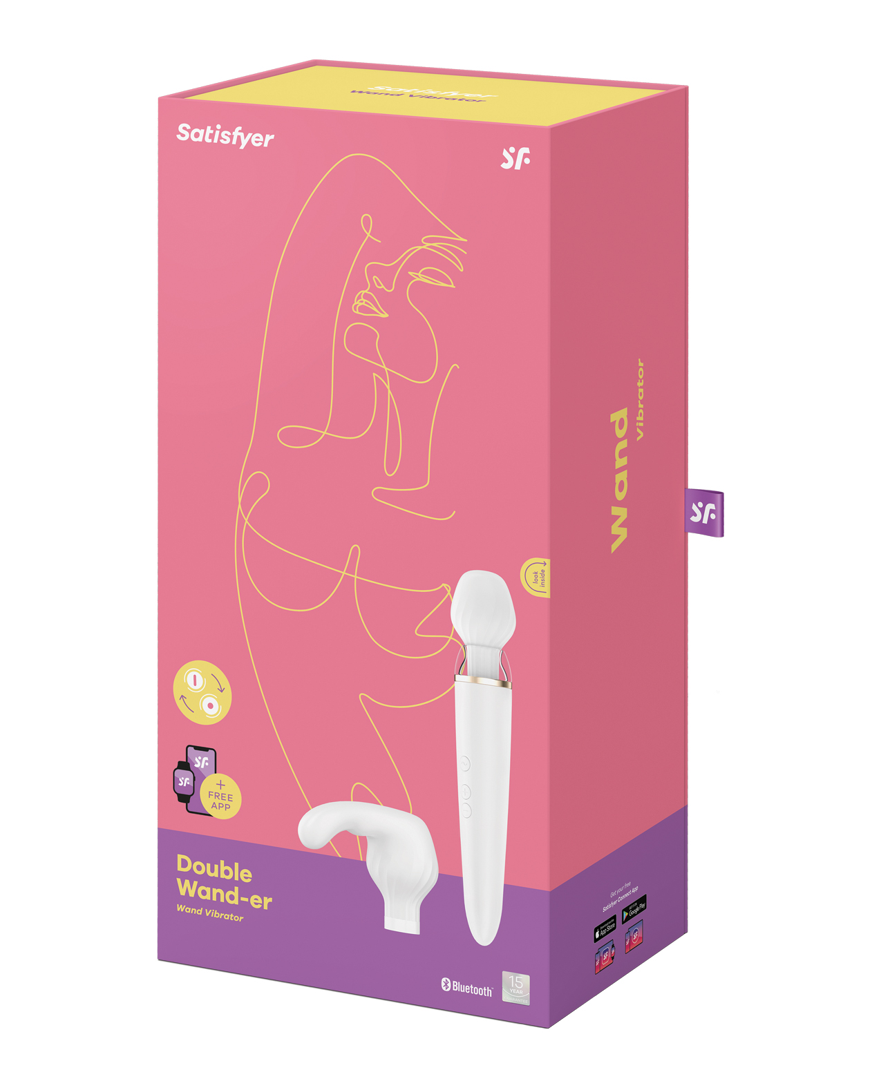 Satisfyer Double Wand-er - White - Image 4