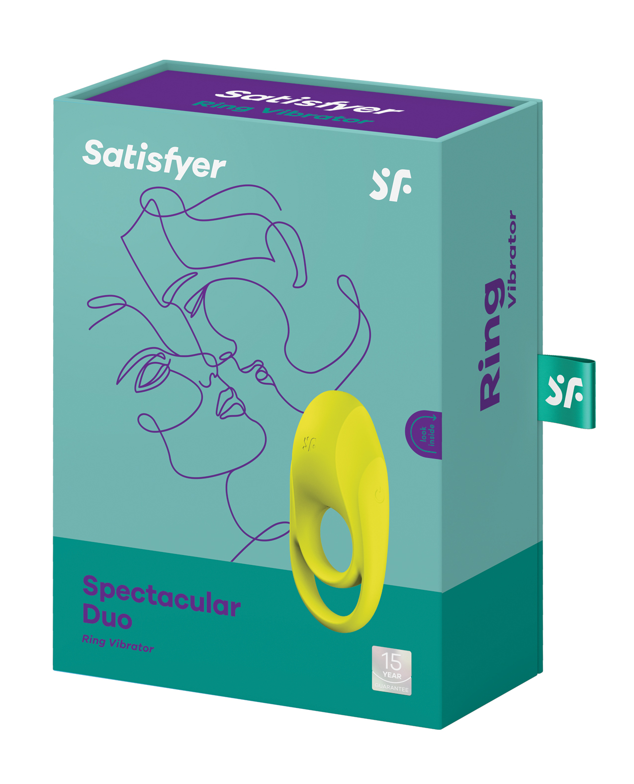 Satisfyer Spectacular Duo Ring Vibrator - Lime Green - Image 5
