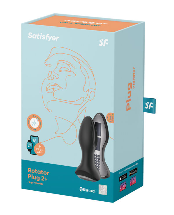Satisfyer Rotator Plug 2+ - Black - Image 5