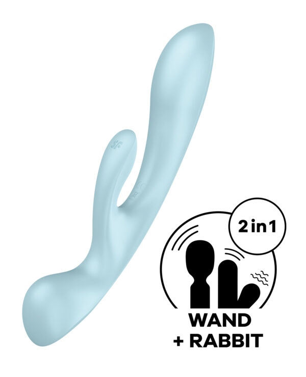Satisfyer Triple Oh - Light Blue - Image 4