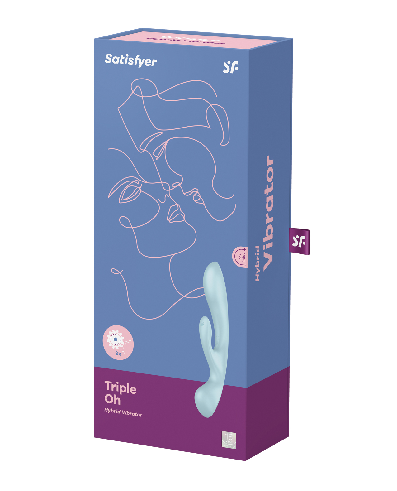 Satisfyer Triple Oh - Light Blue - Image 5