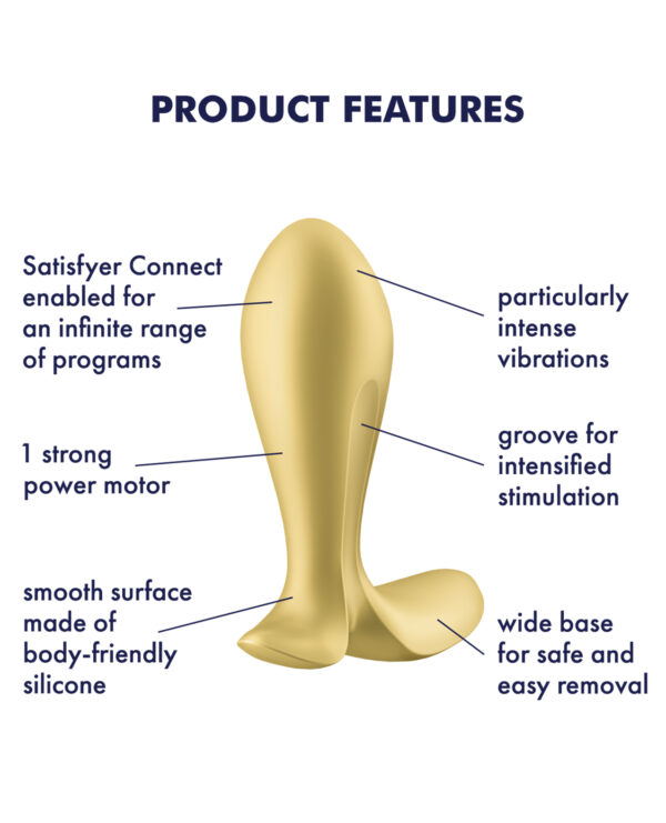 Satisfyer Intensity Plug - Gold - Image 4