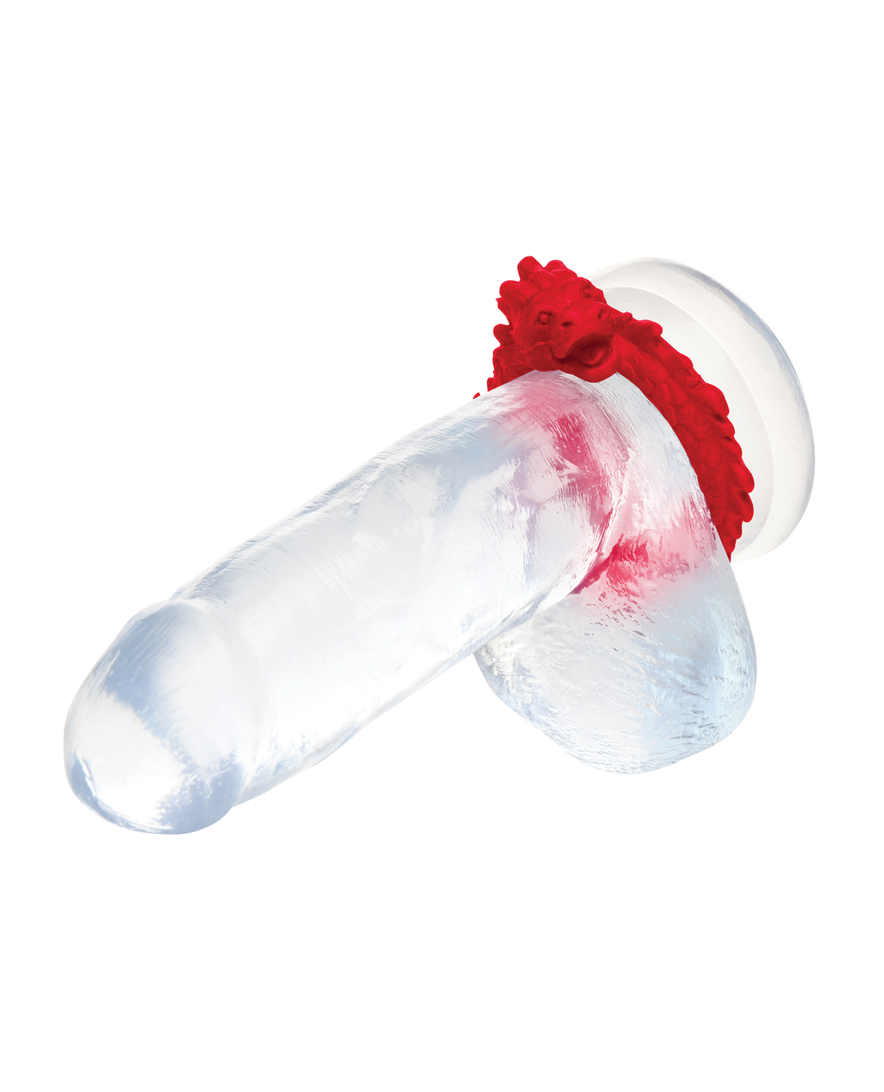 Creature Cocks Rise of the Dragon Silicone Cock Ring - Red - Image 5