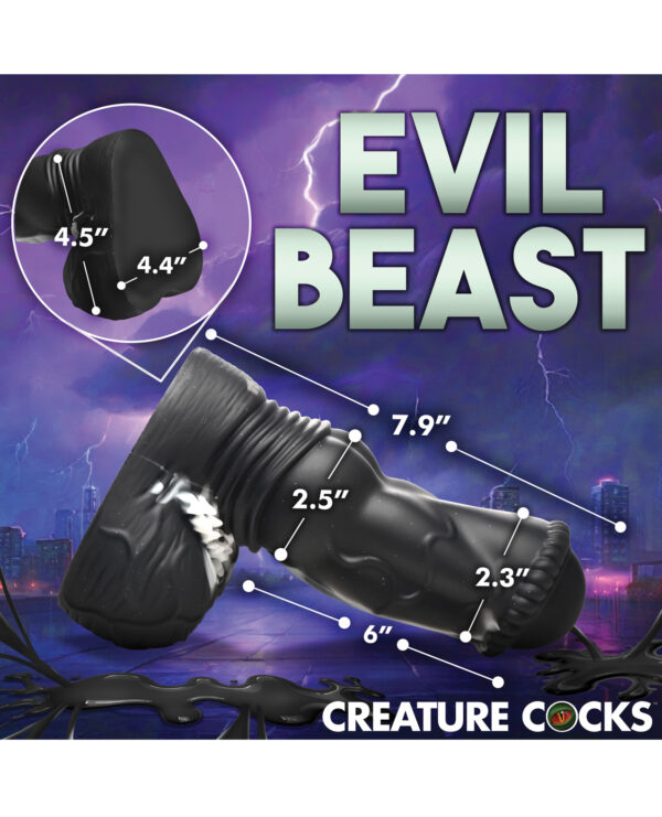 Creature Cocks Venom Silicone Dildo - Black - Image 5