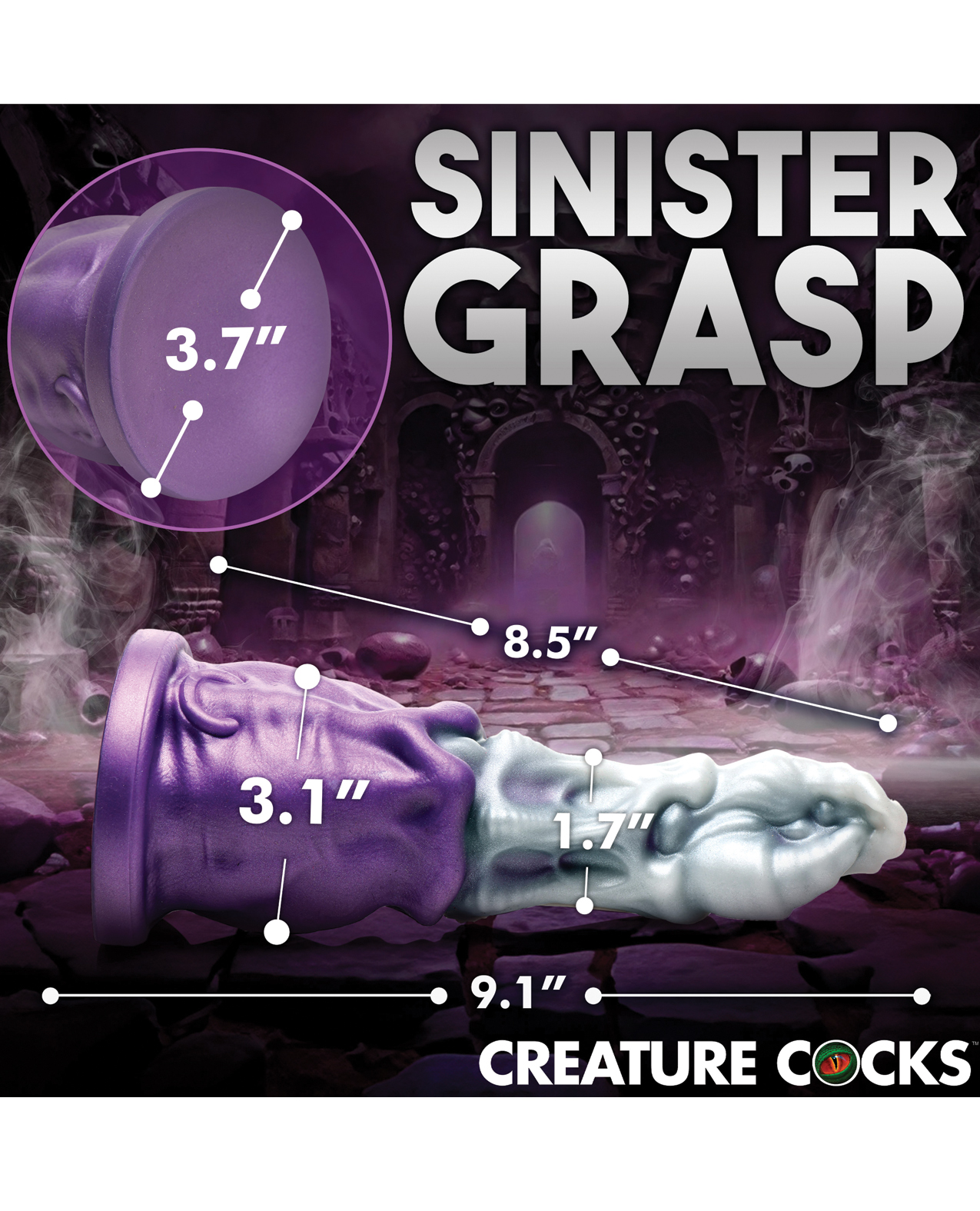 Creature Cocks Grim Reaper Silicone Dildo - Image 5