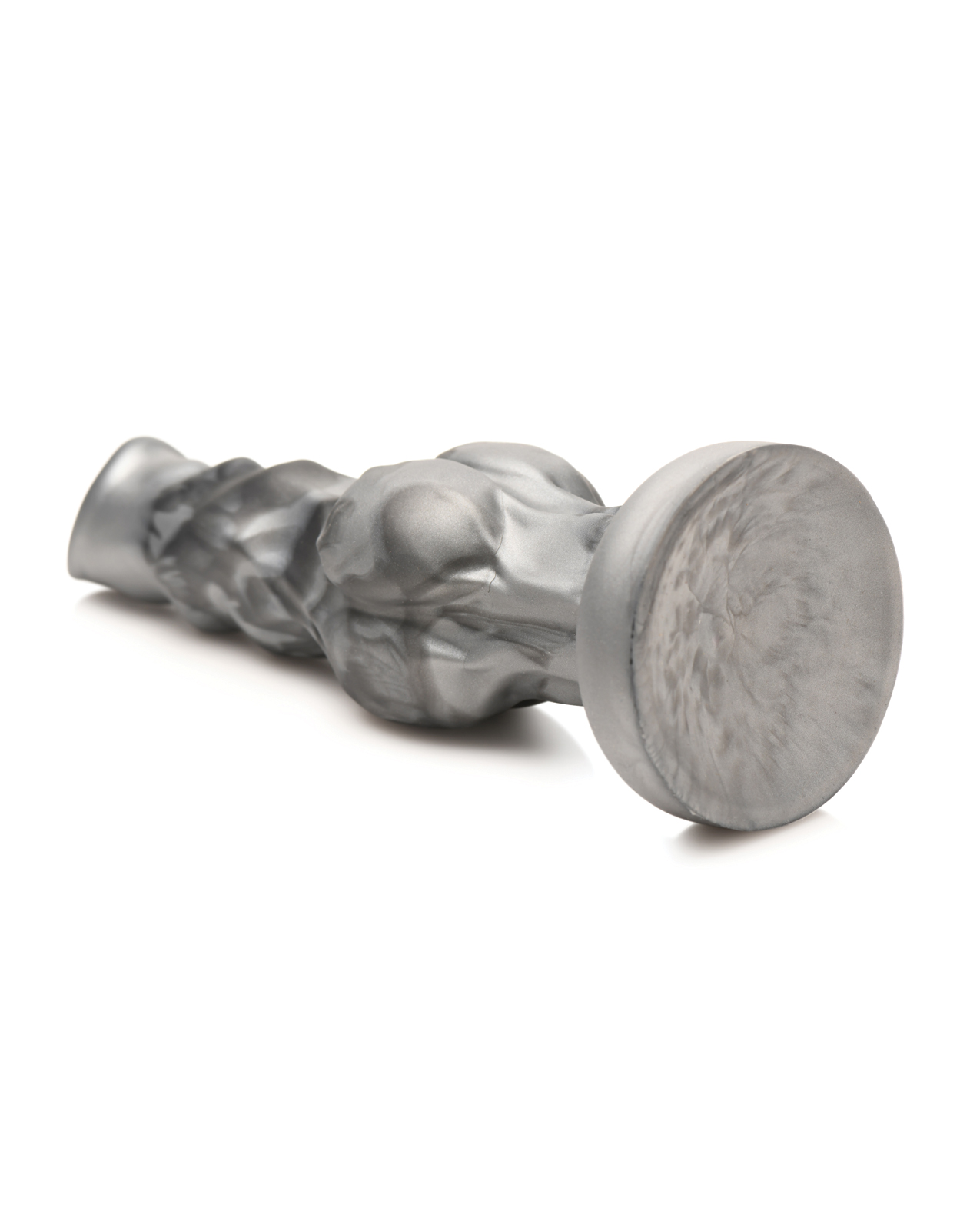 Creature Cocks Night Prowler Silicone Dildo - Medium Black/Silver - Image 5