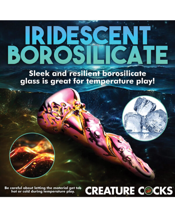 Creature Cocks Enchantress Rainbow Glass Dildo - Image 5