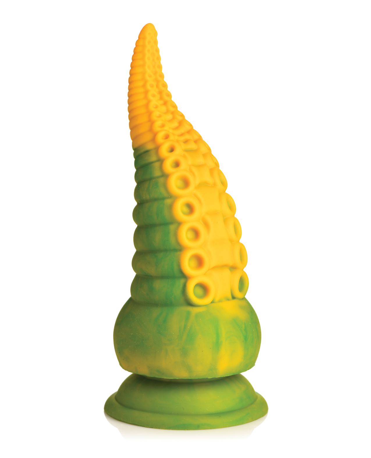 Creature Cocks Monstropus 2.0 Vibrating Tentacle Silicone Dildo - Yellow/Green - Image 2