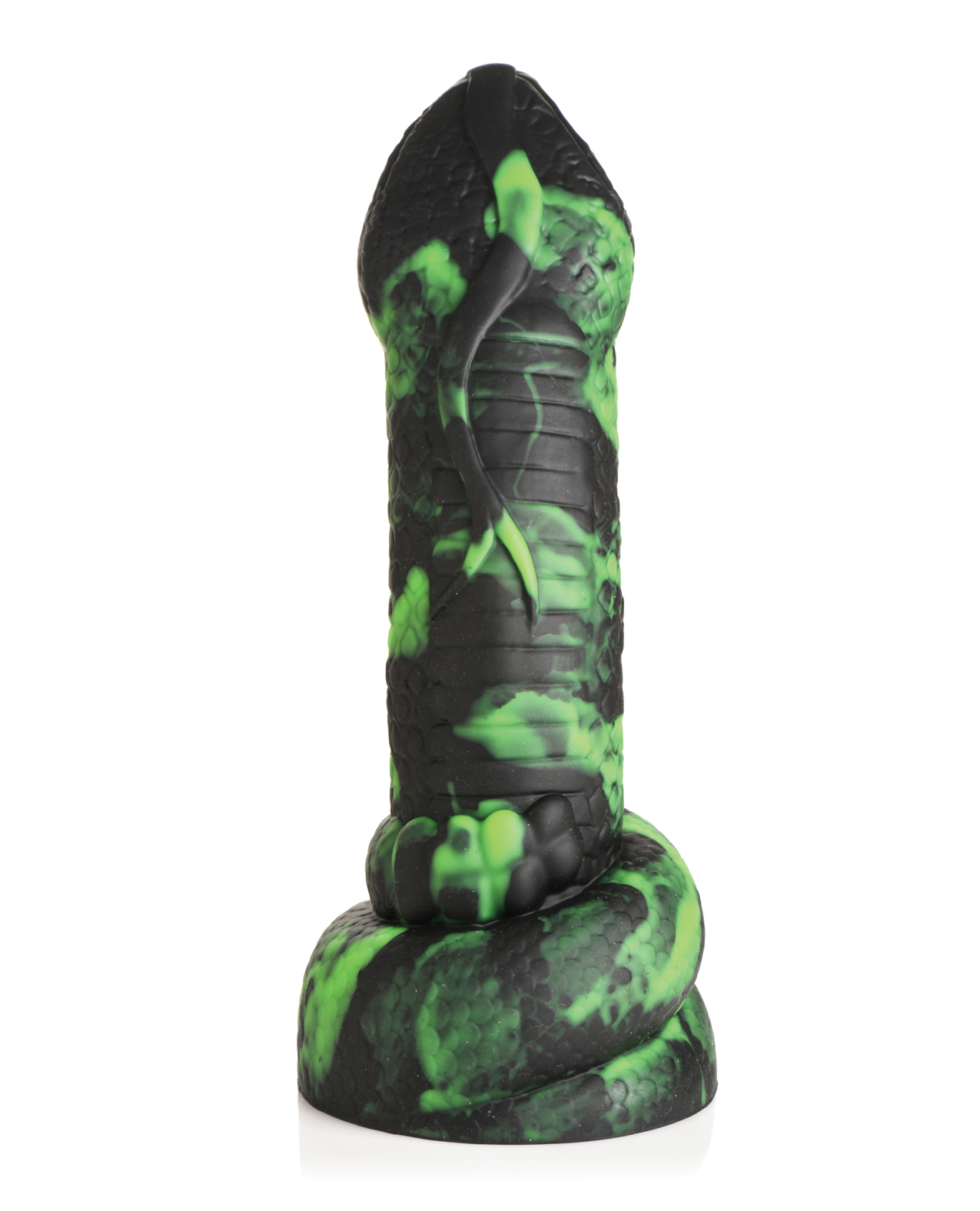 Creature Cocks Python Silicone Dildo - Black/Green - Image 3