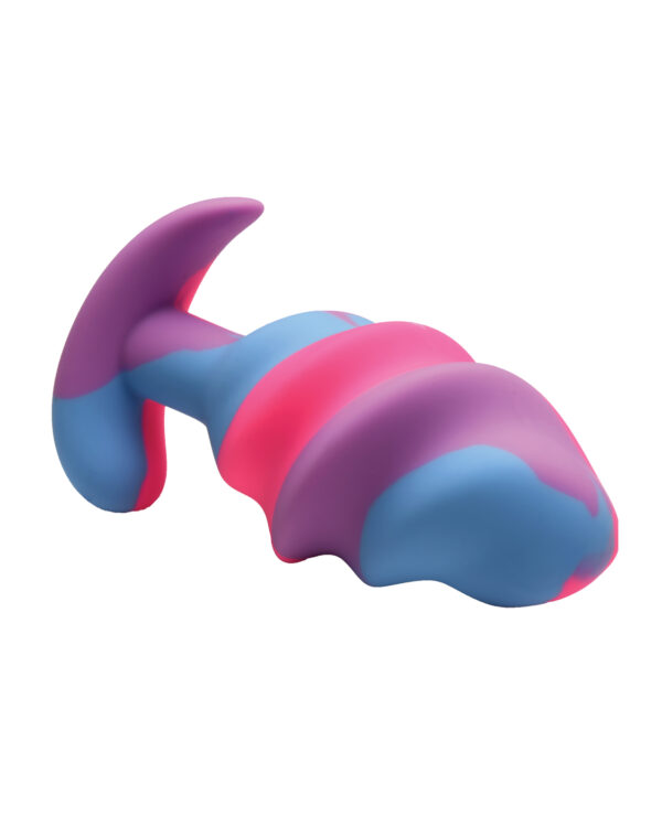 Creature Cocks - Unicorn Swirl Silicone Butt Plug - Large - Image 4