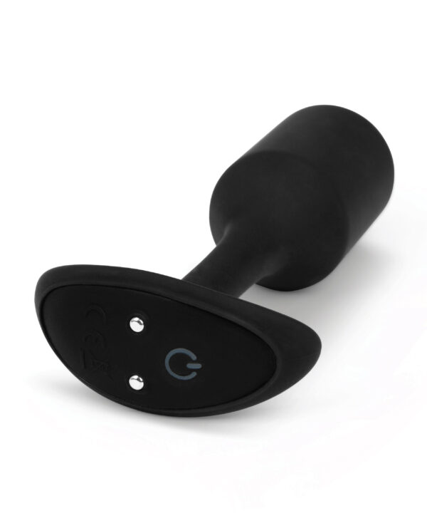b-Vibe Vibrating Weighted Snug Plug M - 112 g Black - Image 4