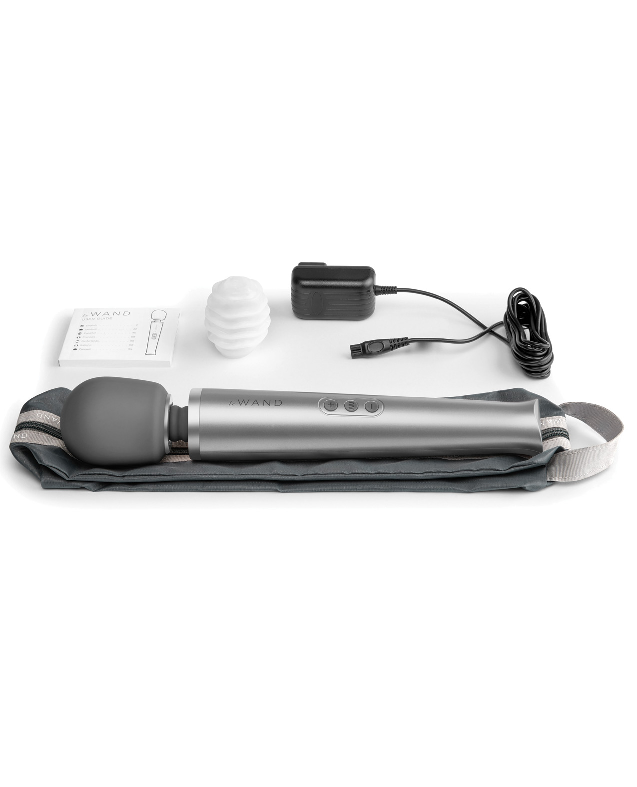 Le Wand Rechargeable Massager - Grey - Image 3
