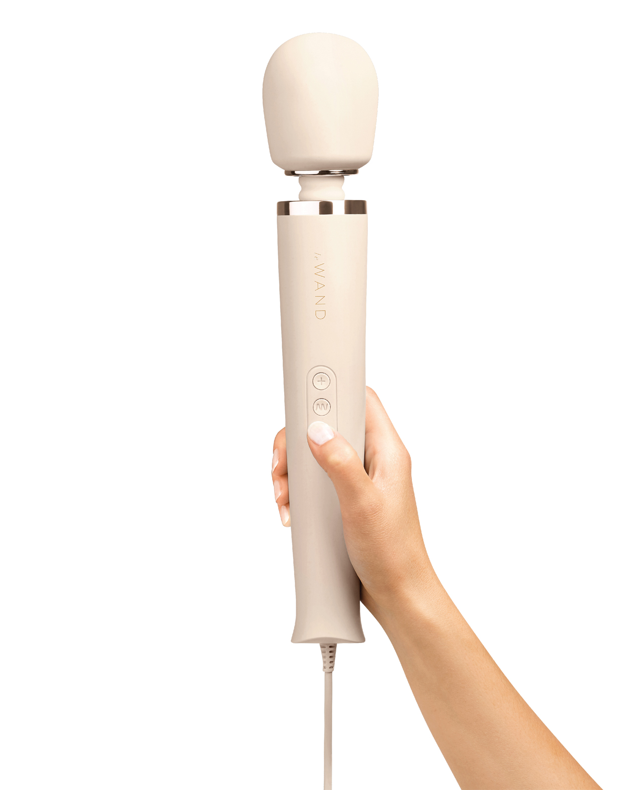 Le Wand Powerful Plug-In Vibrating Massager - Cream - Image 4