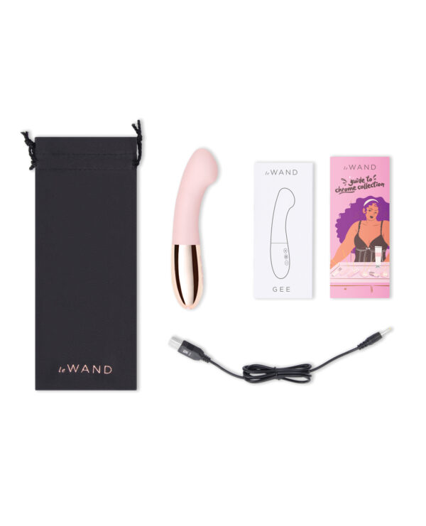 Le Wand GEE G-Spot Targeting Rechargeable Vibrator - Rose Gold - Image 5