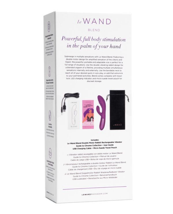 Le Wand BLEND Double Motor Rabbit Rechargeable Vibrator - Cherry - Image 2