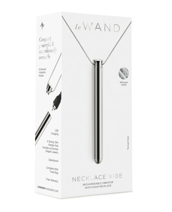 Le Wand Vibrating Necklace - Silver