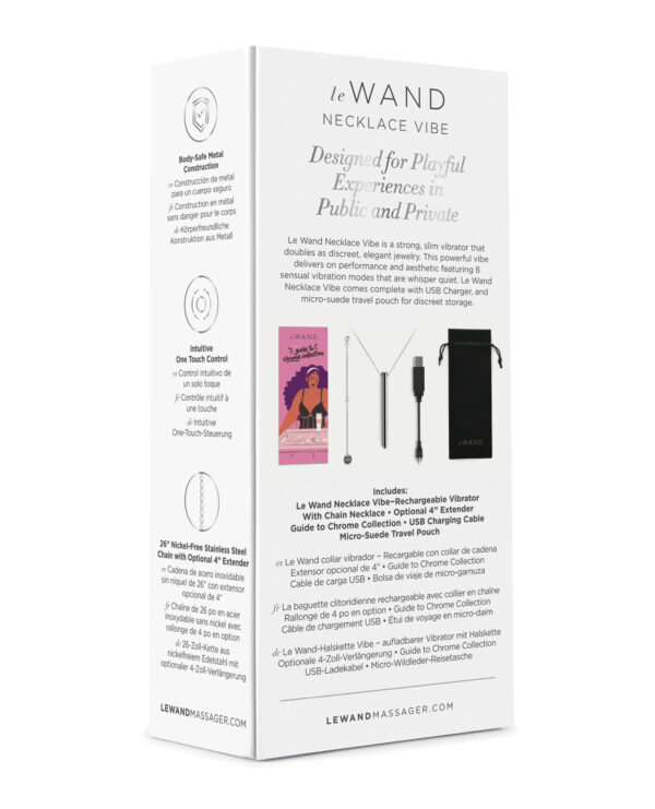 Le Wand Vibrating Necklace - Silver - Image 2
